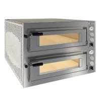 Four à pizza professionnel Triphasé 2 chambres 2 x 6 pizzas diam. 350 mm - Diverso By Diamond - WR-FD26-MF
