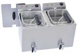 Friteuse professionnelle électrique 2 x 8 litres avec vidange - diamond - wr-fed8-rv - Diverso by diamond - WR-FED8-RV Friteuse professionnelle électrique 2 x 8 litres avec vidange - diamond - wr-fed8-rv - Diverso by diamond - WR-FED8-RV