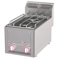 Cuisinière professionnelle gaz 2 feux à poser 6,6 kW - Diverso By Diamond - WR-G2FT-01