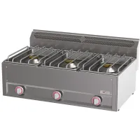 Cuisinière professionnelle gaz 3 feux 8 kW chacun à poser - Diverso By Diamond - WR-G3FT-15 - Diverso by diamond - WR-G3FT-15 Cuisinière professionnelle gaz 3 feux 8 kW chacun à poser - Diverso By Diamond - WR-G3FT-15 - Diverso by diamond - WR-G3FT-15