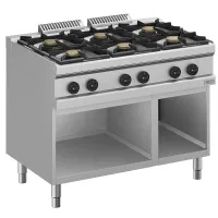 Fourneau gaz professionnel 6 feux vifs 33 kW - Diverso By Diamond - WR-G6BA-A2 Fourneau gaz professionnel 6 feux vifs 33 kW - Diverso By Diamond - WR-G6BA-A2