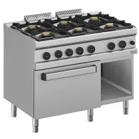 Fourneau gaz professionnel sur four 6 feux vifs 39 kW - Diverso By Diamond - WR-G6BF-F2 Fourneau gaz professionnel sur four 6 feux vifs 39 kW - Diverso By Diamond - WR-G6BF-F2