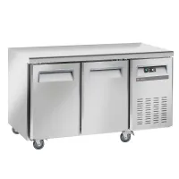 Table frigorifique professionnelle ventilée 2 portes GN 1/1 positive sur roues freins - Diverso By Diamond - WR-GTN2-2N Table frigorifique professionnelle ventilée 2 portes GN 1/1 positive sur roues freins - Diverso By Diamond - WR-GTN2-2N