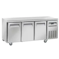 Table frigorifique professionnelle ventilée 3 portes GN 1/1 positive sur roues - Diverso By Diamond - WR-GTN3-3N Table frigorifique professionnelle ventilée 3 portes GN 1/1 positive sur roues - Diverso By Diamond - WR-GTN3-3N