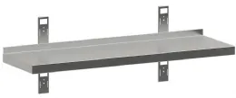 Étagère murale inox 2 consoles et 2 crémaillères 1200x300x40 mm en acier inoxydable AISI 430 - Diverso by Diamond - WR-M120-D12 Étagère murale inox 2 consoles et 2 crémaillères 1200x300x40 mm en acier inoxydable AISI 430 - Diverso by Diamond - WR-M120-D12