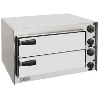 Four à pizza professionnel Monophasé 2 chambres 1 pizza Ø 350 mm - Diverso By Diamond - WR-PZ35-PX