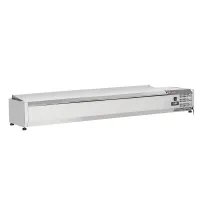 Structure réfrigéré avec couvercle inox 8 bacs GN1/4 positif - Diverso By Diamond - WR-SX18-C5