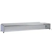 Structure réfrigéré avec couvercle inox 10 bacs GN 1/4 positif - Diverso By Diamond - WR-SX20-C7 Structure réfrigéré avec couvercle inox 10 bacs GN 1/4 positif - Diverso By Diamond - WR-SX20-C7