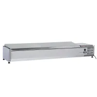 Structure réfrigéré avec couvercle inox 8 bacs GN 1/3 - Diverso By Diamond - WR-SY18-C5