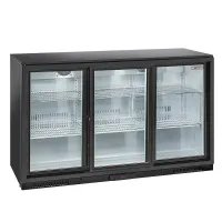 Arrière bar professionnel 3 portes vitrées coulissantes 320 L positif - Diverso By Diamond - WR-TAB3-S3