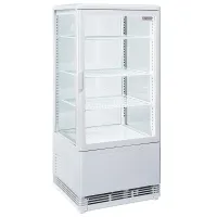 Vitrine réfrigérée professionnelle 80 L blanche positive 428 mm - Diverso By Diamond - WR-V4F1-WT