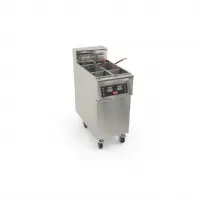 Friteuse cuisine pro profondeur 750 électrique 1 cuve double 2 x 11 l 17 kw - mirror - xmart-rc217 - Mirror - XMART-RC217
