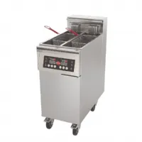 Friteuse cuisine pro profondeur 750 triphasé 1 cuve double 2x11 l 22 kw - mirror - xmart-rcp3t222 - Mirror - XMART-RCP3T222