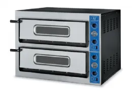 Four à pizza électrique professionnel monophasé ou triphasé 2 chambres 4+4 pizzas Ø 36 cm chambre en pierre réfractaire - GGF - XR 44/36 Four à pizza électrique professionnel monophasé ou triphasé 2 chambres 4+4 pizzas Ø 36 cm chambre en pierre réfractaire - GGF - XR 44/36